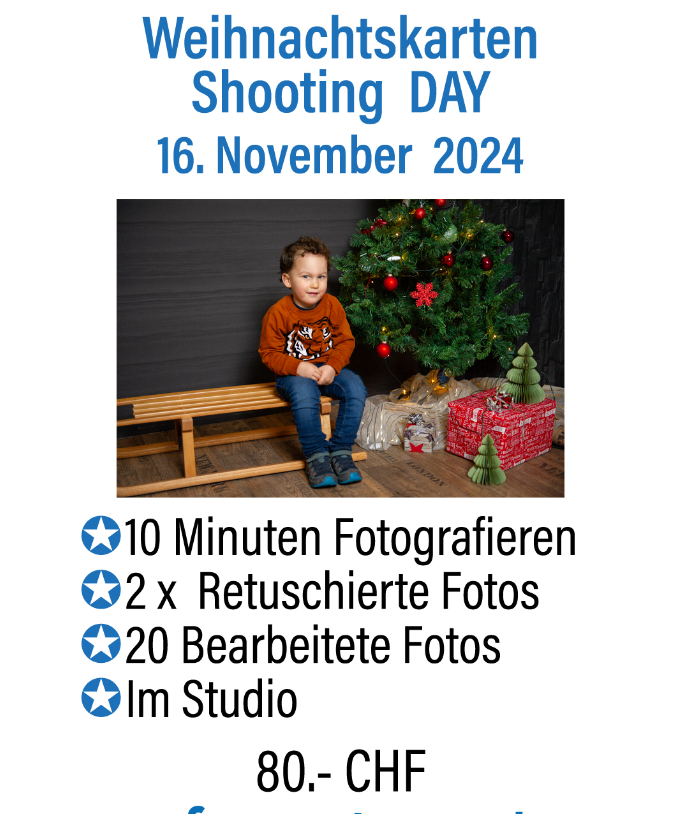 Weihnachtskarten Shooting DAY