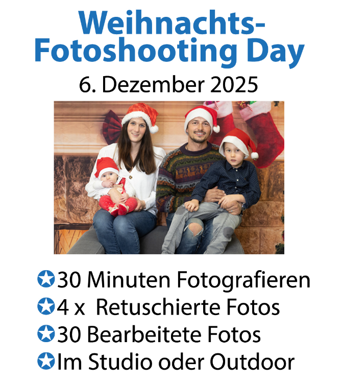 Fotoshooting – eine besondere Geschenkidee zu Weihnachten