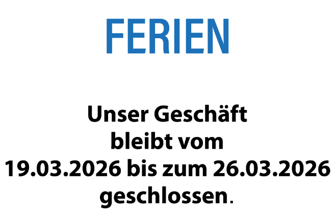 Wir sind bis am 26. März 2026 in den Ferien.